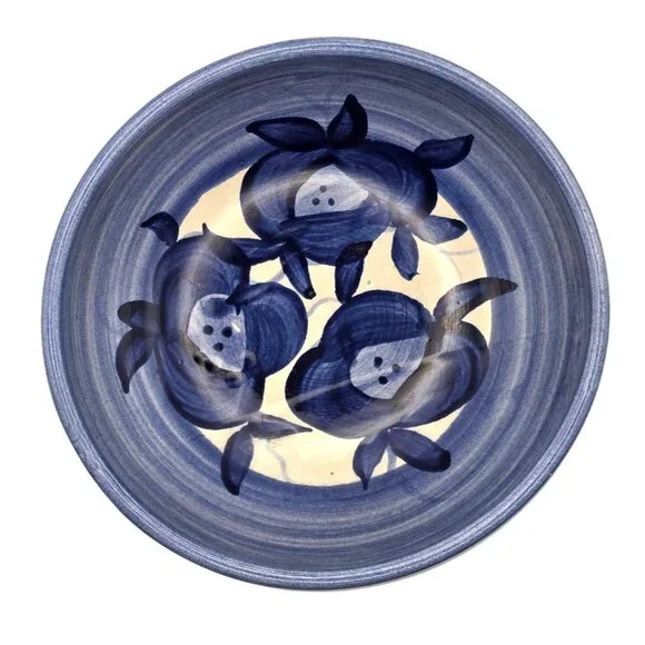 Blue Floral Ceramic Bowl - Picture 3 of 7